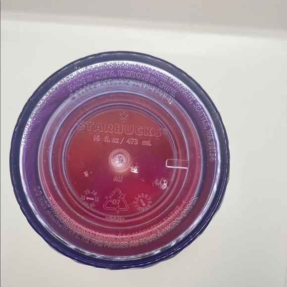 Starbucks Multicolor Tumbler with Pink Top - Picture 5 of 12